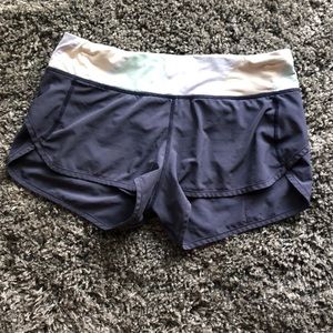 Navy and cream Lululemon shorts